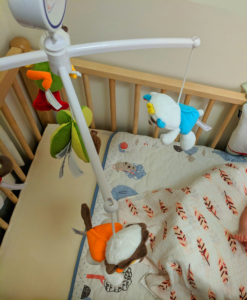 A comfortable baby room with suitable room temperature for babies