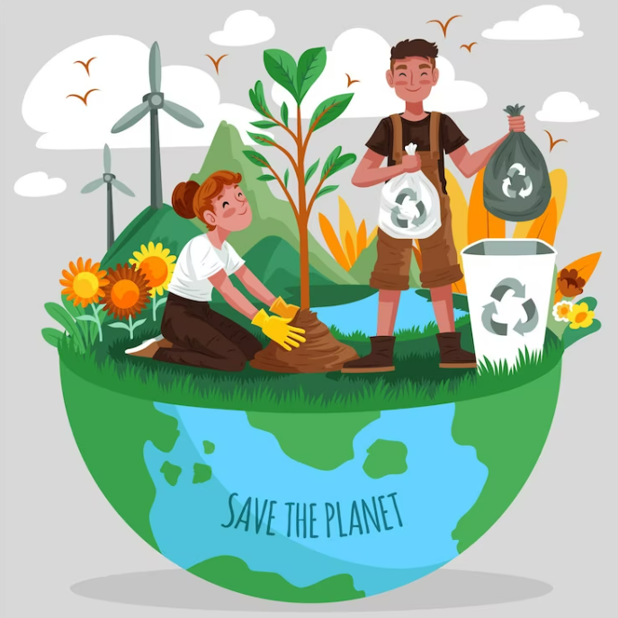 Help the environment by using less!